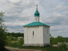 Photo of Virgin Korsunskaya Chapel -  it was built in 1929 year in Izborsk village, 32 km from Pskov city.
