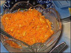 Carrot salad with Spices.