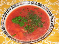 Svekolnic - red beet root soup