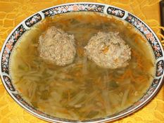 Cabbage Soup with meatballs.
