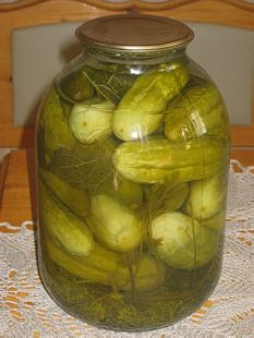 Cucumbers pickles. 