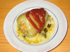 Stuffed Paprika , with meat filling